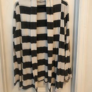 Striped cardigan- like new!